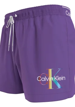 Calvin Klein Short Drawstring swimshort, heren zwembroek, paars