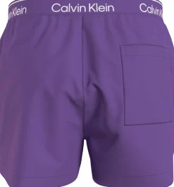 Calvin Klein Short Drawstring swimshort, heren zwembroek, paars
