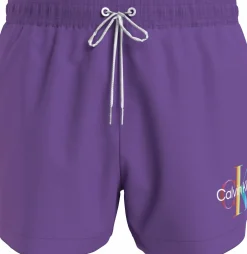 Calvin Klein Short Drawstring swimshort, heren zwembroek, paars
