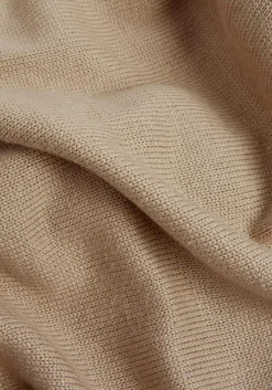 Calvin Klein sjaal, monologo patch scarf, beige