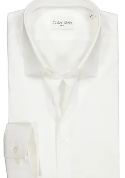 Calvin Klein slim fit overhemd, 2-ply stretch, wit