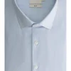 Calvin Klein slim fit overhemd, popeline, lichtblauw gestreept