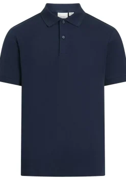 Calvin Klein Thermo Tech Pique Slim Polo, heren poloshirt, donkerblauw