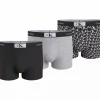 Calvin Klein Trunk (3-pack), heren boxers normale lengte, zwart, grijs en zwart met wit logo print