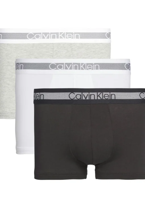 Calvin Klein Trunk (3-pack), heren boxers normale lengte, zwart, grijs, wit