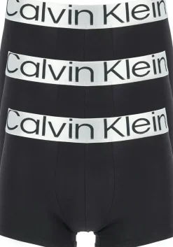 Calvin Klein trunks (3-pack), heren boxers normale lengte, zwart