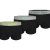 Calvin Klein Trunks (3-pack), heren boxers normale lengte, zwart met gekleurde tailleband
