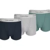 Calvin Klein Trunks (3-pack), heren boxers normale lengte, donkerblauw, grijs, groen