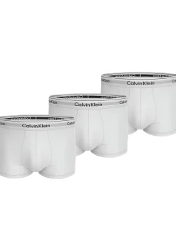 Calvin Klein Trunks (3-pack), heren boxers normale lengte, wit