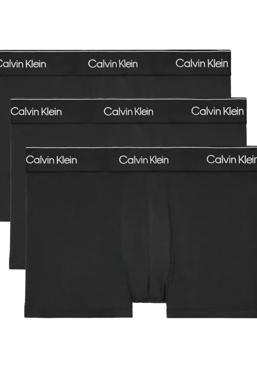 Calvin Klein Trunks (3-pack), heren boxers normale lengte, zwart