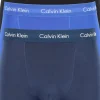 Calvin Klein trunks (3-pack), heren boxers normale lengte, kobalt, navy en zwart