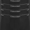 Calvin Klein Trunks (5-pack), heren boxers normale lengte, zwart met zwarte tailleband
