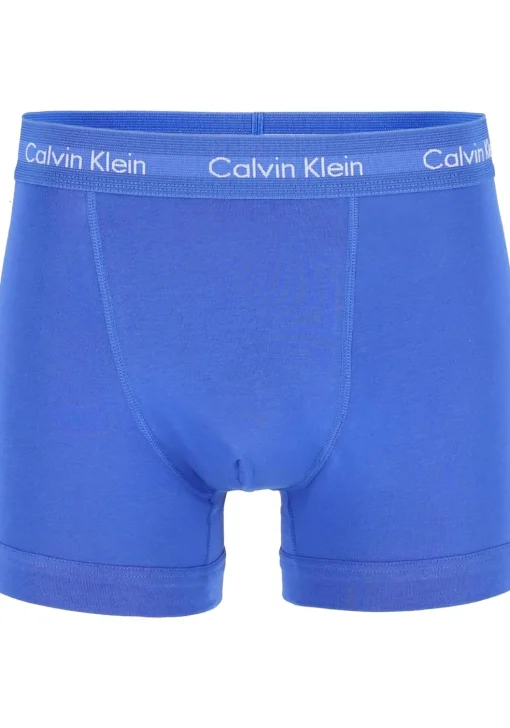 Calvin Klein trunks (3-pack), heren boxers normale lengte, kobalt, navy en zwart