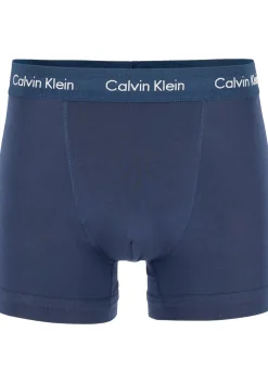 Calvin Klein trunks (3-pack), heren boxers normale lengte, kobalt, navy en zwart