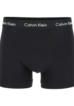 Calvin Klein trunks (3-pack), heren boxers normale lengte, kobalt, navy en zwart