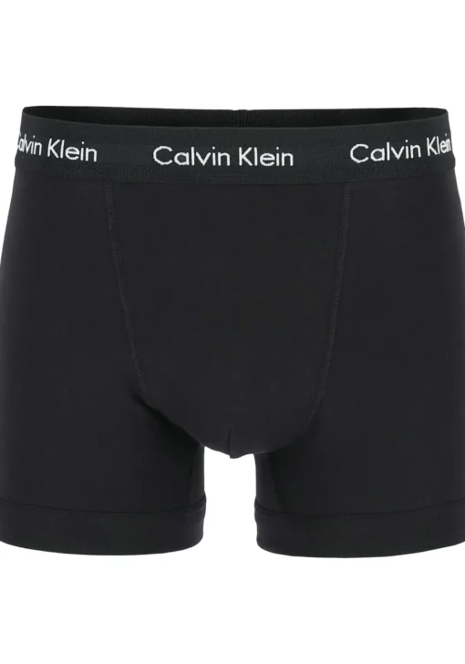 Calvin Klein trunks (3-pack), heren boxers normale lengte, kobalt, navy en zwart