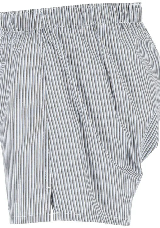 Calvin Klein Woven Boxers (3-pack), wijde heren boxershorts katoen, blauw gestreept en geruit