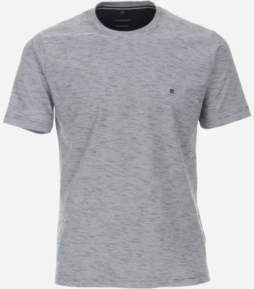 CASA MODA comfort fit heren T-shirt, blauw dessin