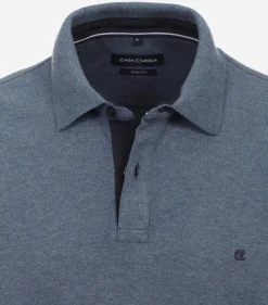 CASA MODA comfort fit heren polo, blauw