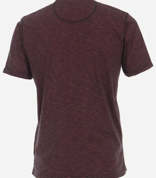 CASA MODA comfort fit heren T-shirt, rood dessin
