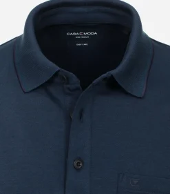 CASA MODA comfort fit heren polo, blauw