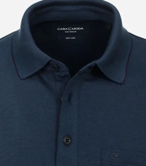 CASA MODA comfort fit heren polo, blauw
