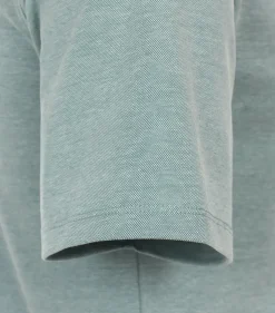 CASA MODA comfort fit heren polo, groen melange