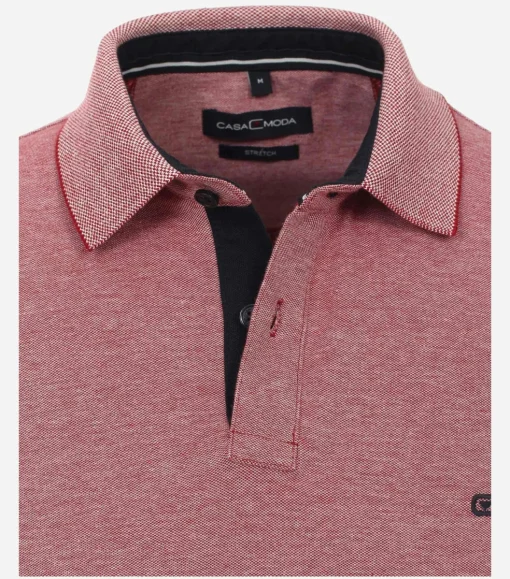 CASA MODA comfort fit heren polo, rood