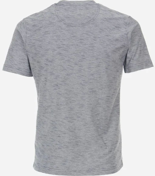 CASA MODA comfort fit heren T-shirt, blauw dessin