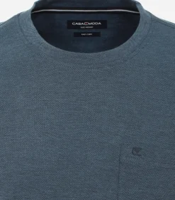 CASA MODA comfort fit heren T-shirt, blauw