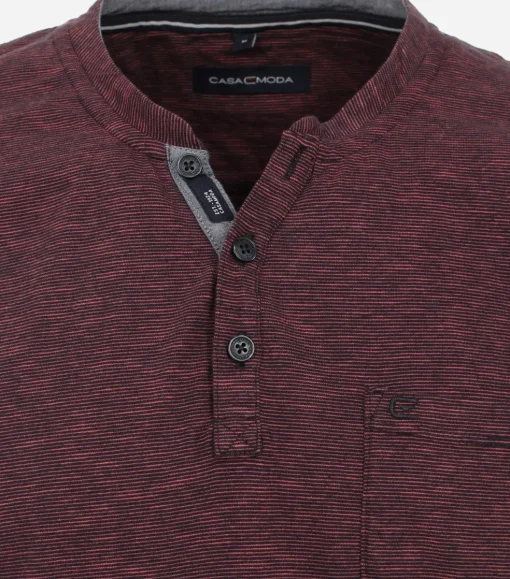 CASA MODA comfort fit heren T-shirt, rood dessin