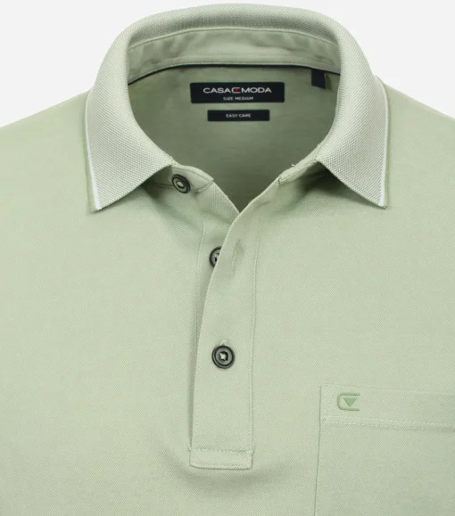 CASA MODA comfort fit heren polo, groen