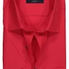 CASA MODA comfort fit overhemd, korte mouw, rood