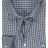 CASA MODA comfort fit overhemd, twill, blauw met wit geruit