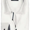 CASA MODA comfort fit overhemd, wit structuur (contrast)