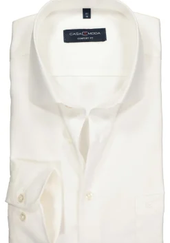CASA MODA comfort fit overhemd, mouwlengte 7, twill, beige