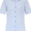 CASA MODA comfort fit overhemd, korte mouw, popeline, blauw