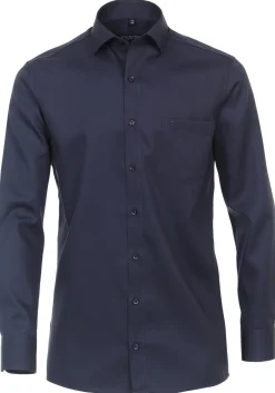 CASA MODA comfort fit overhemd, mouwlengte 7, twill, blauw
