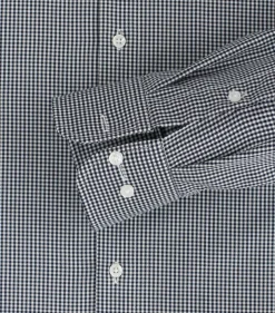 CASA MODA comfort fit overhemd, twill, blauw met wit geruit