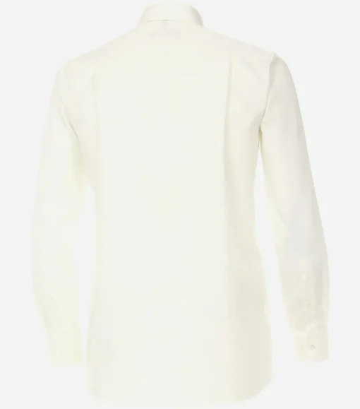 CASA MODA comfort fit overhemd, mouwlengte 7, twill, beige