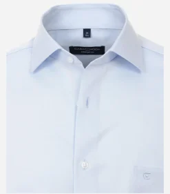 CASA MODA comfort fit overhemd, mouwlengte 7, twill, blauw