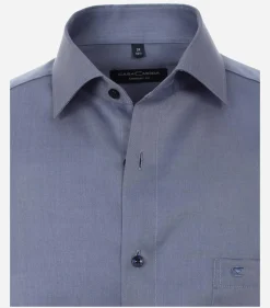 CASA MODA comfort fit overhemd, mouwlengte 7, twill, blauw