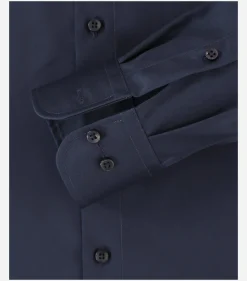 CASA MODA comfort fit overhemd, mouwlengte 72 cm, twill, blauw