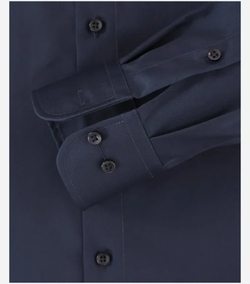 CASA MODA comfort fit overhemd, mouwlengte 72 cm, twill, blauw