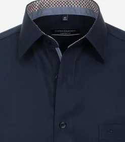 CASA MODA comfort fit overhemd, popeline, donkerblauw