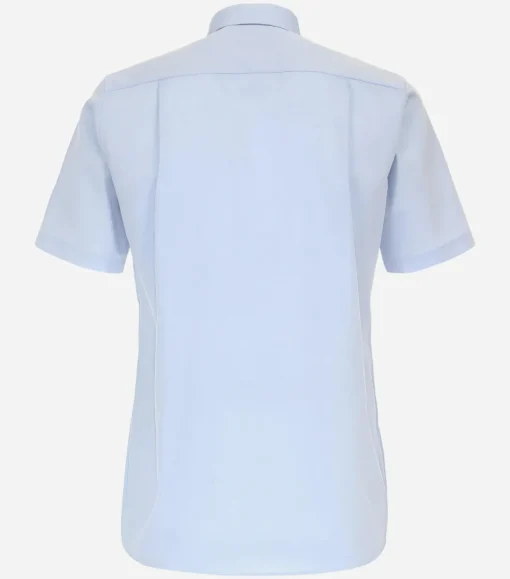 CASA MODA comfort fit overhemd, korte mouw, popeline, blauw