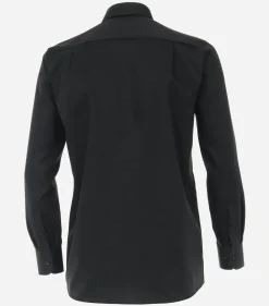 CASA MODA comfort fit overhemd, mouwlengte 7, twill, zwart