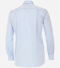 CASA MODA comfort fit overhemd, mouwlengte 7, twill, blauw