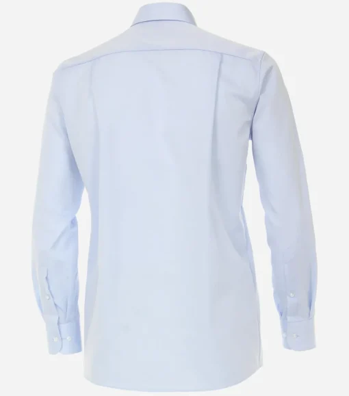 CASA MODA comfort fit overhemd, mouwlengte 7, twill, blauw