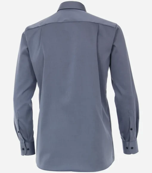 CASA MODA comfort fit overhemd, mouwlengte 7, twill, blauw